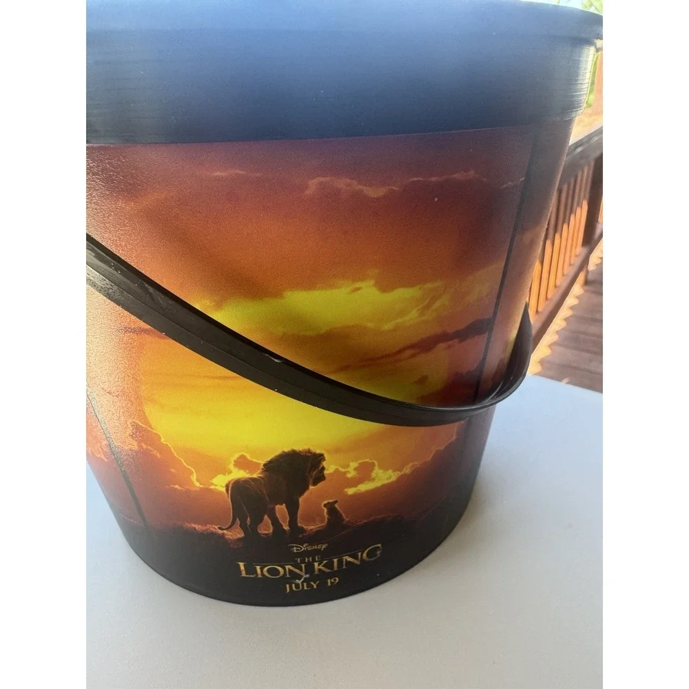 The Lion King 2019 Movie Theater Promo Popcorn Plastic Bucket Tub